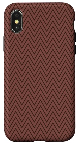 Niedliches, braunes Chevron-Muster Hülle für iPhone X/XS Niedliches, braunes Chevron-Muster Hülle für iPhone X/XS von Adore Cute Designs