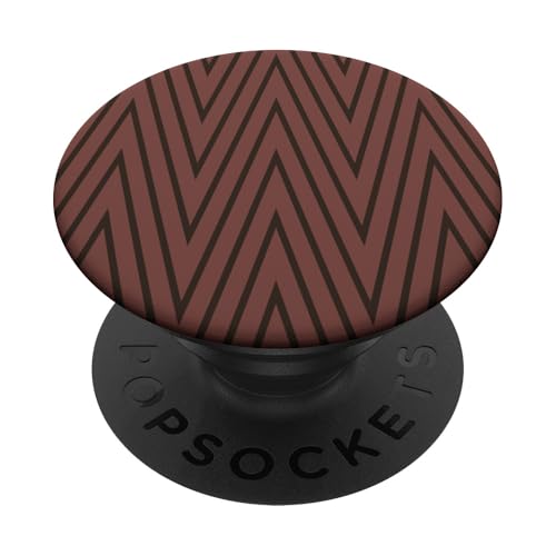 Niedliches, braunes Chevron-Muster PopSockets Klebender PopGrip Niedliches, braunes Chevron-Muster PopSockets Klebender PopGrip von Adore Cute Designs