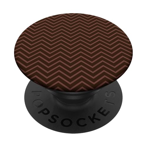 Niedliches, braunes Chevron-Muster PopSockets Klebender PopGrip Niedliches, braunes Chevron-Muster PopSockets Klebender PopGrip von Adore Cute Designs