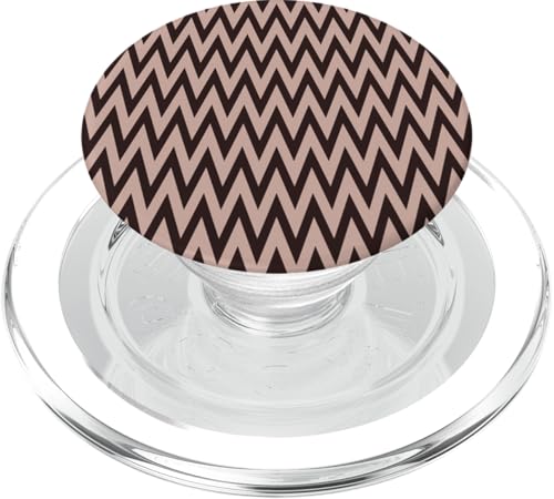 Zeitlos, hellbraun und braun, Chevron-Muster PopSockets PopGrip für MagSafe Zeitlos, hellbraun und braun, Chevron-Muster PopSockets PopGrip für MagSafe von Adore Cute Designs