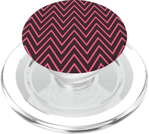 Zeitlos, rosa und braun, Chevron-Muster PopSockets PopGrip für MagSafe Zeitlos, rosa und braun, Chevron-Muster PopSockets PopGrip für MagSafe von Adore Cute Designs