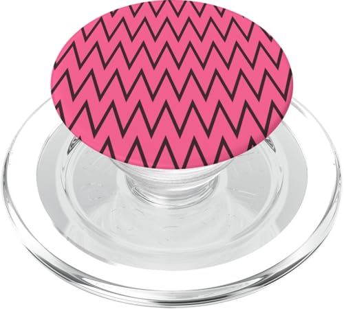 Zeitlos, rosa und braun, Chevron-Muster PopSockets PopGrip für MagSafe Zeitlos, rosa und braun, Chevron-Muster PopSockets PopGrip für MagSafe von Adore Cute Designs