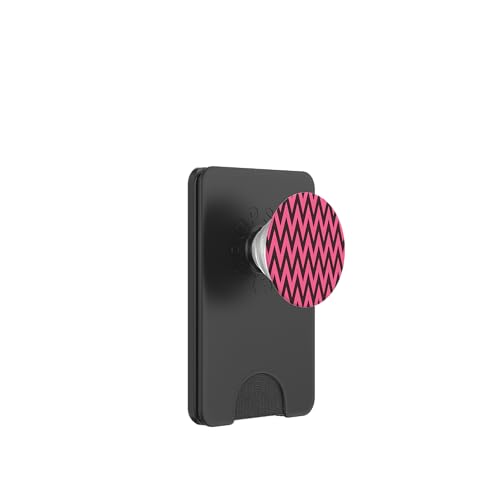 Zeitlos, rosa und braun, Chevron-Muster PopSockets PopWallet für MagSafe Zeitlos, rosa und braun, Chevron-Muster PopSockets PopWallet für MagSafe von Adore Cute Designs