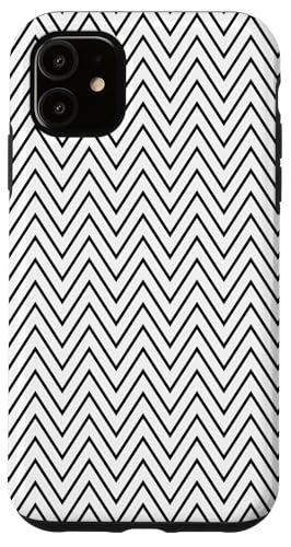 Zeitlos, schwarz und weiß, Chevron-Muster Hülle für iPhone 11 Zeitlos, schwarz und weiß, Chevron-Muster Hülle für iPhone 11 von Adore Cute Designs