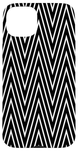 Zeitlos, schwarz und weiß, Chevron-Muster Hülle für iPhone 15 Plus Zeitlos, schwarz und weiß, Chevron-Muster Hülle für iPhone 15 Plus von Adore Cute Designs