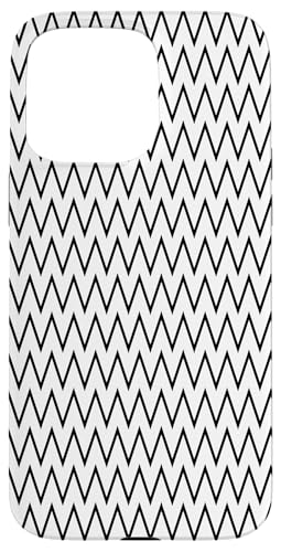 Zeitlos, schwarz und weiß, Chevron-Muster Hülle für iPhone 15 Pro Max Zeitlos, schwarz und weiß, Chevron-Muster Hülle für iPhone 15 Pro Max von Adore Cute Designs