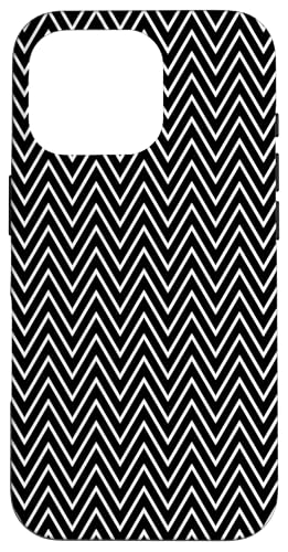 Zeitlos, schwarz und weiß, Chevron-Muster Hülle für iPhone 16 Pro Zeitlos, schwarz und weiß, Chevron-Muster Hülle für iPhone 16 Pro von Adore Cute Designs