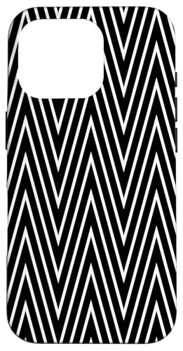 Zeitlos, schwarz und weiß, Chevron-Muster Hülle für iPhone 16 Pro Zeitlos, schwarz und weiß, Chevron-Muster Hülle für iPhone 16 Pro von Adore Cute Designs