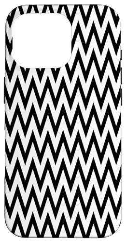 Zeitlos, schwarz und weiß, Chevron-Muster Hülle für iPhone 16 Pro Zeitlos, schwarz und weiß, Chevron-Muster Hülle für iPhone 16 Pro von Adore Cute Designs