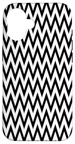 Zeitlos, schwarz und weiß, Chevron-Muster Hülle für iPhone 16 Zeitlos, schwarz und weiß, Chevron-Muster Hülle für iPhone 16 von Adore Cute Designs