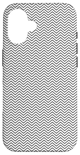 Zeitlos, schwarz und weiß, Chevron-Muster Hülle für iPhone 16 Zeitlos, schwarz und weiß, Chevron-Muster Hülle für iPhone 16 von Adore Cute Designs