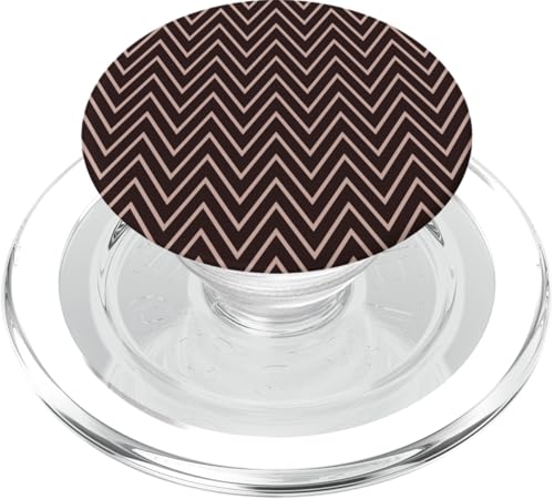 Zeitloses, braunes Chevron-Muster PopSockets PopGrip für MagSafe Zeitloses, braunes Chevron-Muster PopSockets PopGrip für MagSafe von Adore Cute Designs