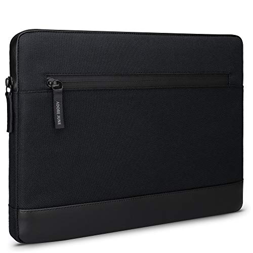 Adore June 12,4 Zoll Bent Tablet Tasche Schwarz kompatibel mit Galaxy Tab S9 Plus Tab S8 Plus und Tab S7 Plus, Nachhaltige Recycelte Stoffe, wasserdichte Reißverschlüsse und Stifthalter für S-Pen von Adore June