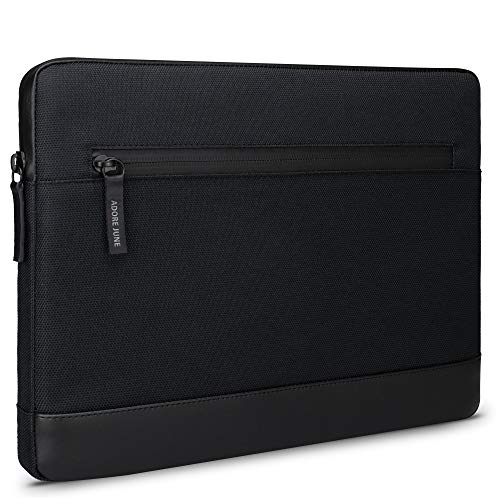 Adore June 12,9 Zoll Bent Tablet Tasche Schwarz kompatibel mit iPad Pro 12.9 2021 2020, Nachhaltige Recycelte Stoffe, wasserdichte Reißverschlüsse und Stifthalter für Apple Pen von Adore June