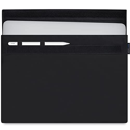Adore June 14 Zoll Classic Hülle kompatibel mit MacBook Pro 14 2024 2023 2021, Extra Größe 14" MacBook, Laptop-Tasche aus widerstandsfähigem Stoff, Schwarz von Adore June