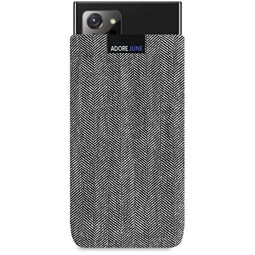 Adore June Business Tasche kompatibel mit Galaxy Note 20 Ultra Handytasche aus charakteristischem Fischgrat Stoff - Display Reinigungs-Effekt von Adore June