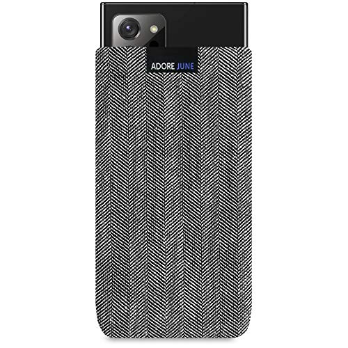 Adore June Business Tasche kompatibel mit Galaxy Note 20 Ultra Handytasche aus charakteristischem Fischgrat Stoff - Display Reinigungs-Effekt Adore June Business Tasche kompatibel mit Galaxy Note 20 Ultra Handytasche aus charakteristischem Fischgrat Stoff - Display Reinigungs-Effekt von Adore June