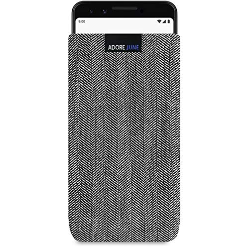 Adore June Business Tasche kompatibel mit Google Pixel 3 Handytasche aus charakteristischem Fischgrat Stoff - Display Reinigungs-Effekt Adore June Business Tasche kompatibel mit Google Pixel 3 Handytasche aus charakteristischem Fischgrat Stoff - Display Reinigungs-Effekt von Adore June