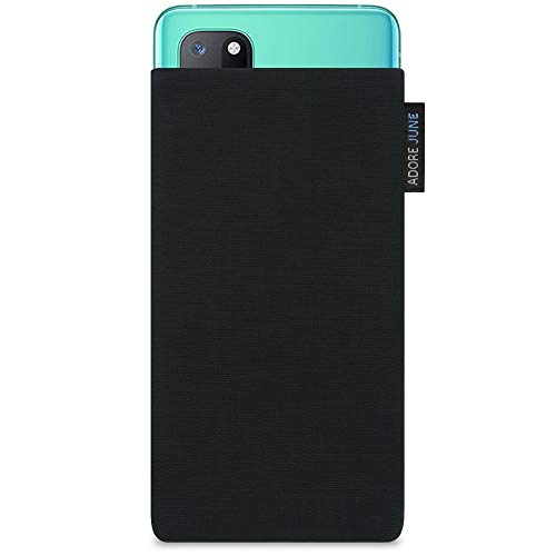 Adore June Classic Schwarz Tasche kompatibel mit OnePlus 8T / OnePlus 9 Handytasche aus widerstandsfähigem Cordura Stoff mit Display Reinigungs-Effekt, Made in Europe Adore June Classic Schwarz Tasche kompatibel mit OnePlus 8T / OnePlus 9 Handytasche aus widerstandsfähigem Cordura Stoff mit Display Reinigungs-Effekt, Made in Europe von Adore June