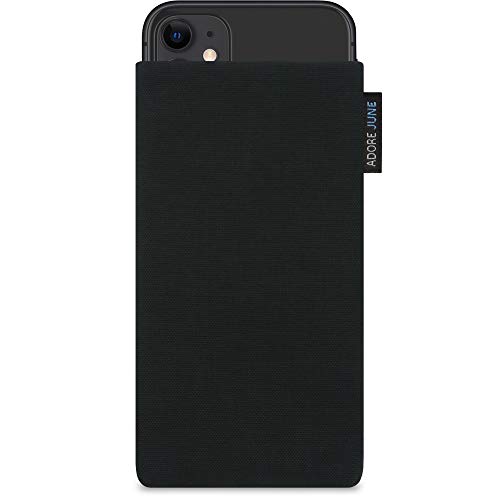 Adore June Classic Schwarz Tasche kompatibel mit iPhone 11 Handytasche aus widerstandsfähigem Cordura Stoff mit Display Reinigungs-Effekt, Made in Europe Adore June Classic Schwarz Tasche kompatibel mit iPhone 11 Handytasche aus widerstandsfähigem Cordura Stoff mit Display Reinigungs-Effekt, Made in Europe von Adore June