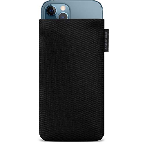 Adore June Handytasche Classic Recycled Schwarz kompatibel mit iPhone 13 / iPhone 13 Pro/iPhone 12 / iPhone 12 Pro, Moderne Nachhaltige R-PES Stoffe, Made in Europe Adore June Handytasche Classic Recycled Schwarz kompatibel mit iPhone 13 / iPhone 13 Pro/iPhone 12 / iPhone 12 Pro, Moderne Nachhaltige R-PES Stoffe, Made in Europe von Adore June