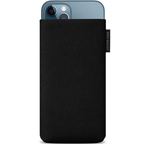 Adore June Handytasche Classic Recycled Schwarz kompatibel mit iPhone 13 Pro Max/iPhone 12 Pro Max, Moderne Nachhaltige R-PES Stoffe, Made in Europe Adore June Handytasche Classic Recycled Schwarz kompatibel mit iPhone 13 Pro Max/iPhone 12 Pro Max, Moderne Nachhaltige R-PES Stoffe, Made in Europe von Adore June