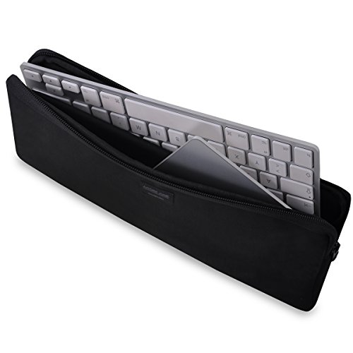 Adore June Hülle Keeb Combine kompatibel mit Apple Magic Keyboard 2015-2021 und Magic Trackpad 2015-2021, Hochwertige Tastatur-Tasche aus robustem Material, Schwarz von Adore June