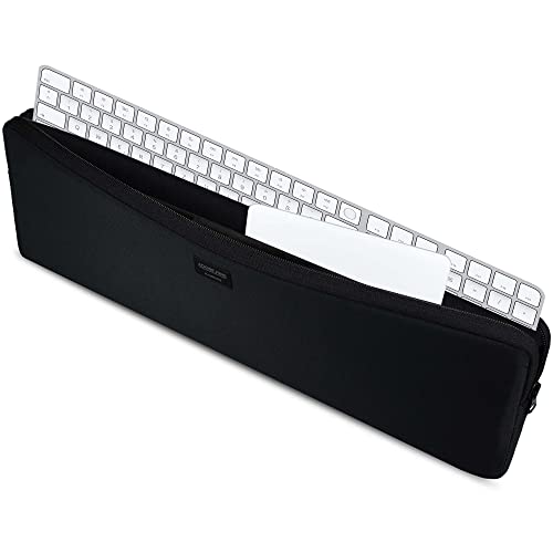 Adore June Hülle Keeb Combine kompatibel mit Magic Keyboard mit Ziffernblock und Magic Trackpad 2, Hochwertige Tastatur-Tasche aus robustem Material, Schwarz von Adore June