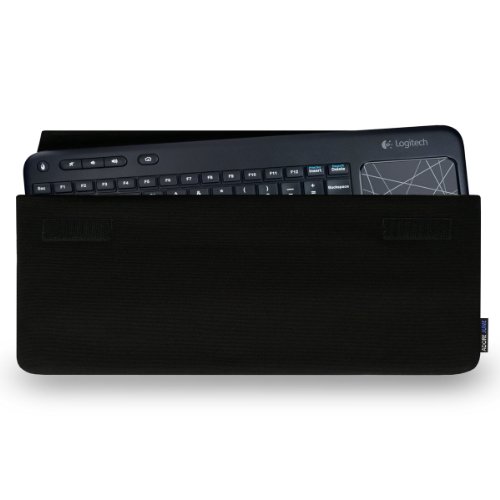 Adore June Keeb Schützhülle kompatibel mit Logitech Wireless Touch Keyboard K400 Plus und K400 Professional, Praktische Stoff-Tasche zum Mitführen der Tastatur, Schwarz Adore June Keeb Schützhülle kompatibel mit Logitech Wireless Touch Keyboard K400 Plus und K400 Professional, Praktische Stoff-Tasche zum Mitführen der Tastatur, Schwarz von Adore June