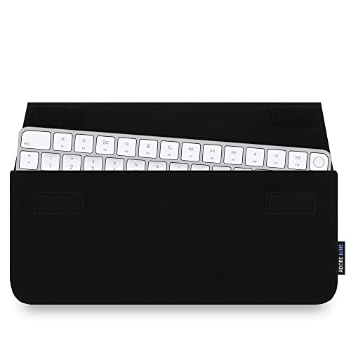 Adore June Keeb Schützhülle kompatibel mit Magic Keyboard, Praktische Stoff-Tasche zum Mitführen der Tastatur, Schwarz von Adore June