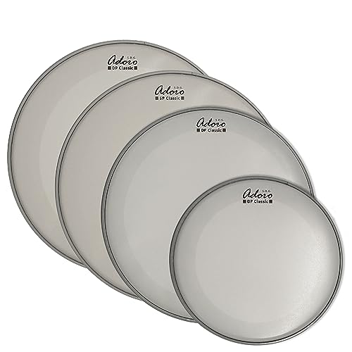 Fusion Drum Head Set Adoro DP Classic Coated Fusion 10-12-14- und 14" SP Classic Coated Snare Head von Adoro