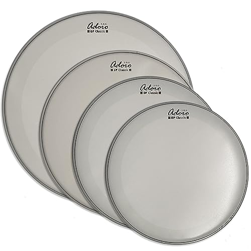Rock Drum Head Set Adoro DP Classic Coated Rock 12-13-16 und 14" SP Classic Coated Snare Head von Adoro