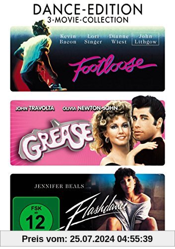 Footloose - Grease - Flashdance - 3 DVD Set von Adrian Lyne