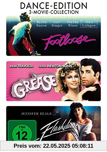 Footloose - Grease - Flashdance - 3 DVD Set von Adrian Lyne