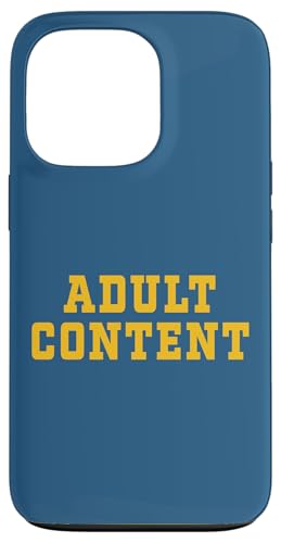 INHALT FÜR ERWACHSENE Hülle für iPhone 13 Pro von Adult Content Bold Type Shop