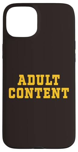INHALT FÜR ERWACHSENE Hülle für iPhone 15 Plus von Adult Content Bold Type Shop