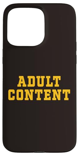 INHALT FÜR ERWACHSENE Hülle für iPhone 15 Pro Max INHALT FÜR ERWACHSENE Hülle für iPhone 15 Pro Max von Adult Content Bold Type Shop