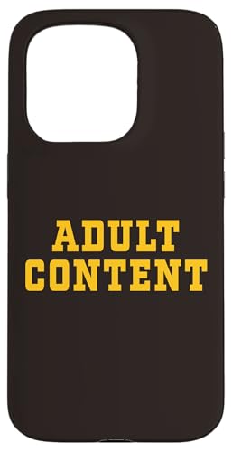 INHALT FÜR ERWACHSENE Hülle für iPhone 15 Pro INHALT FÜR ERWACHSENE Hülle für iPhone 15 Pro von Adult Content Bold Type Shop