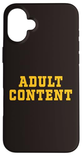 INHALT FÜR ERWACHSENE Hülle für iPhone 16 Plus INHALT FÜR ERWACHSENE Hülle für iPhone 16 Plus von Adult Content Bold Type Shop
