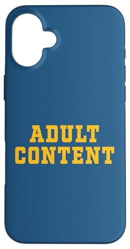 INHALT FÜR ERWACHSENE Hülle für iPhone 16 Plus INHALT FÜR ERWACHSENE Hülle für iPhone 16 Plus von Adult Content Bold Type Shop