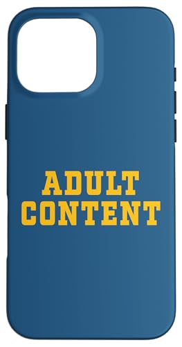 INHALT FÜR ERWACHSENE Hülle für iPhone 16 Pro Max INHALT FÜR ERWACHSENE Hülle für iPhone 16 Pro Max von Adult Content Bold Type Shop