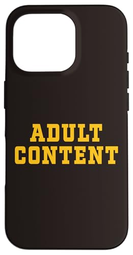 INHALT FÜR ERWACHSENE Hülle für iPhone 16 Pro INHALT FÜR ERWACHSENE Hülle für iPhone 16 Pro von Adult Content Bold Type Shop