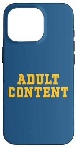 INHALT FÜR ERWACHSENE Hülle für iPhone 16 Pro INHALT FÜR ERWACHSENE Hülle für iPhone 16 Pro von Adult Content Bold Type Shop