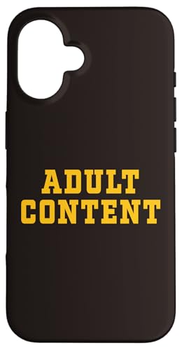 INHALT FÜR ERWACHSENE Hülle für iPhone 16 INHALT FÜR ERWACHSENE Hülle für iPhone 16 von Adult Content Bold Type Shop