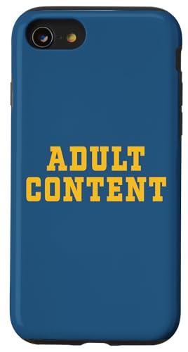 INHALT FÜR ERWACHSENE Hülle für iPhone SE (2020) / 7 / 8 von Adult Content Bold Type Shop