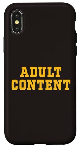 INHALT FÜR ERWACHSENE Hülle für iPhone X/XS INHALT FÜR ERWACHSENE Hülle für iPhone X/XS von Adult Content Bold Type Shop