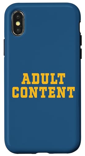 INHALT FÜR ERWACHSENE Hülle für iPhone X/XS INHALT FÜR ERWACHSENE Hülle für iPhone X/XS von Adult Content Bold Type Shop