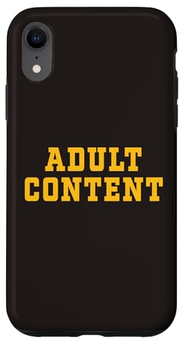 INHALT FÜR ERWACHSENE Hülle für iPhone XR INHALT FÜR ERWACHSENE Hülle für iPhone XR von Adult Content Bold Type Shop