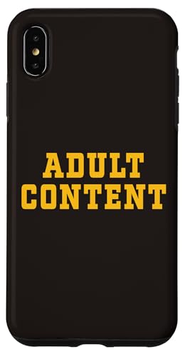 INHALT FÜR ERWACHSENE Hülle für iPhone XS Max INHALT FÜR ERWACHSENE Hülle für iPhone XS Max von Adult Content Bold Type Shop