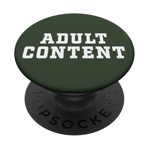 INHALT FÜR ERWACHSENE PopSockets Klebender PopGrip von Adult Content Bold Type Shop
